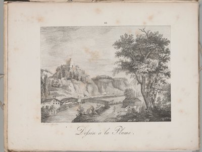 Die Kunst der Lithographie: Landeck in Tirol, Platte III von Alois Senefelder