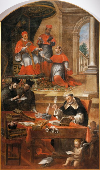 St. Raimund von Penafort, Berater von Papst Gregor IX., von Alonso Antonio Villamor. Aus dem Kloster St. Esteban, Salamanca, Spanien von Alonso Antonio Villamor