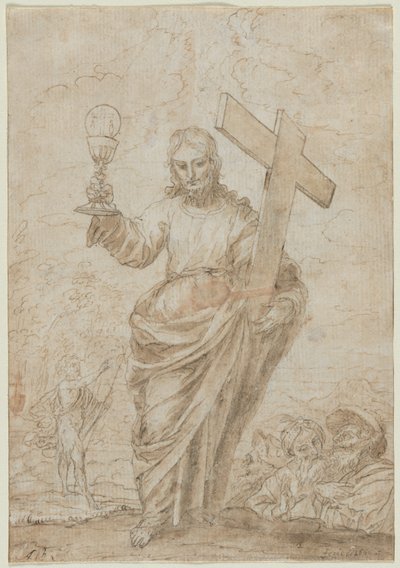 Christus hält einen Kelch und ein Kreuz von Alonso Cano
