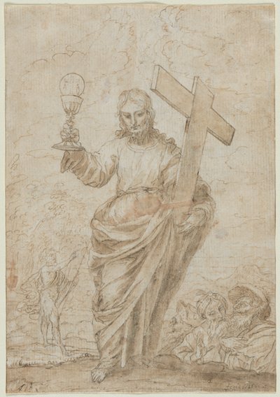 Christus hält einen Kelch und ein Kreuz, 1666 von Alonso Cano