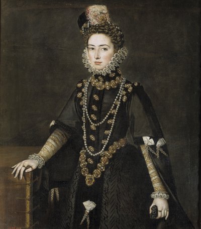 Porträt der Infantin Catherine Michelle von Spanien 1567-1597, 1584-1585 von Alonso Sánchez Coello