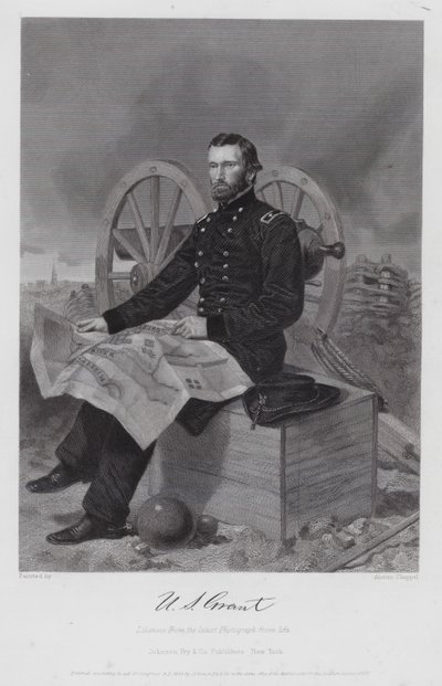 Ulysses S Grant (Gravur) von Alonzo (after) Chappel