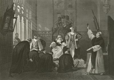 Abordnung der Juden vor Ferdinand und Isabella von Spanien, 15. Jahrhundert von Alonzo Chappel