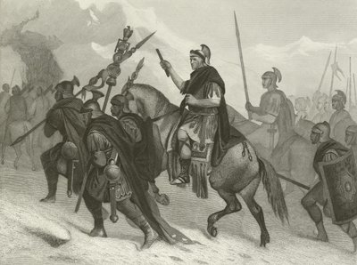 Hannibal und seine Armee überqueren die Alpen von Alonzo Chappel