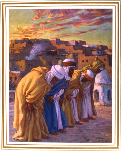 El Rekaa ou Linclination La Priere Gebet der Verneigung, 1918 von Alphonse Etienne Dinet