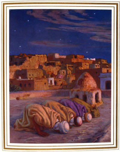 La prosternation La priere Gebet der Niederwerfung, 1918 von Alphonse Etienne Dinet