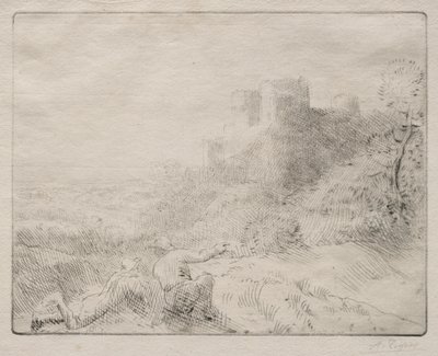Ein altes Schloss von Alphonse Legros