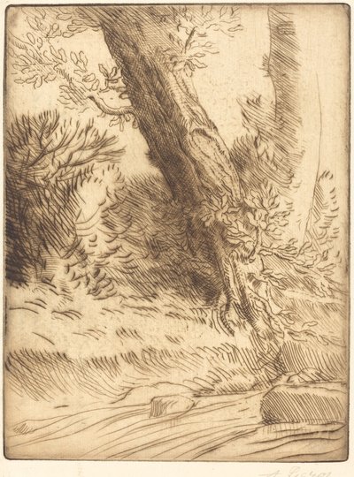 Am Rand eines Baches von Alphonse Legros