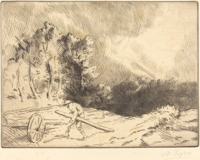 Am Waldrand in Bourgogne von Alphonse Legros