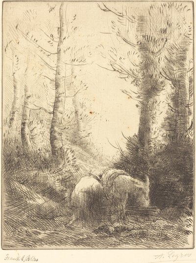 Bauer und sein Esel von Alphonse Legros