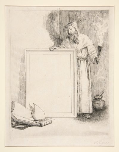"Fifty Impressions of 10 Etchings" (Titelblatt zur Serie veröffentlicht von Marseille Holloway) von Alphonse Legros