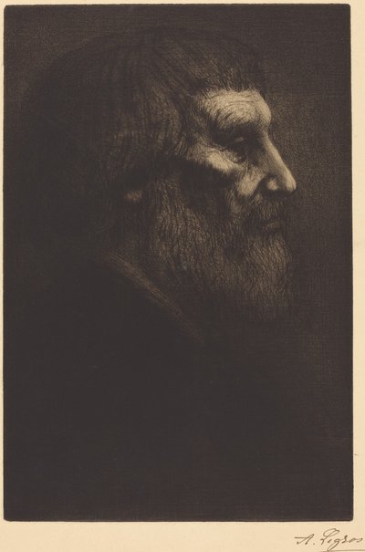 Kopf eines Bettlers (Tête de mendiant) von Alphonse Legros