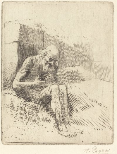Hiob, 2. Tafel von Alphonse Legros