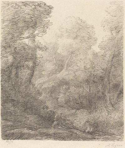 Landschaft: Morgennebel Paysage: Brumes du matin von Alphonse Legros