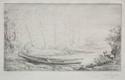 Le Départ pour le pêche, dans les brumes von Alphonse Legros