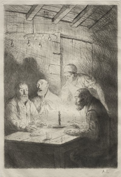 Das Abendessen bei Misère von Alphonse Legros