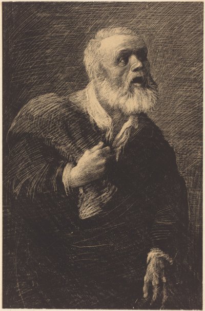 Nacht Ausrufer (Le crieur de nuit) von Alphonse Legros