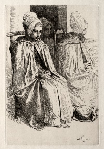 Bäuerin in der Nähe von Boulogne von Alphonse Legros