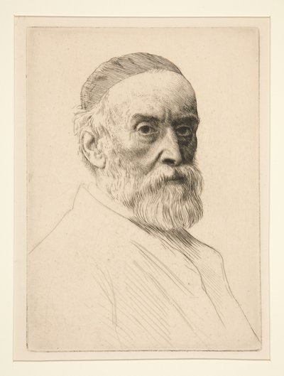 Porträt von G.F. Watts (R.A.) von Alphonse Legros