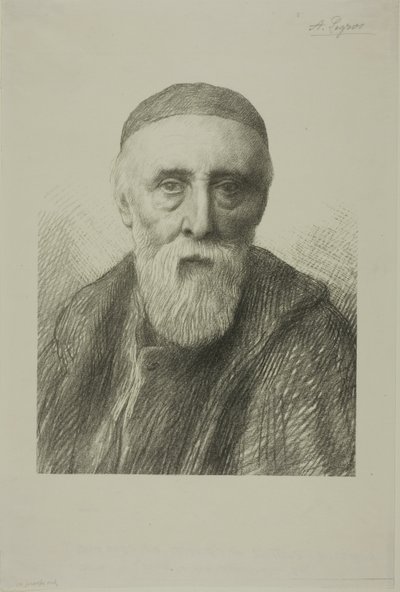 Porträt von G. F. Watts, R. A., zweite Platte von Alphonse Legros