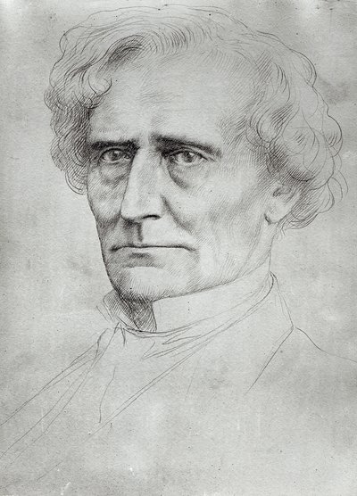 Porträt von Hector Berlioz (1803-69) von Alphonse Legros