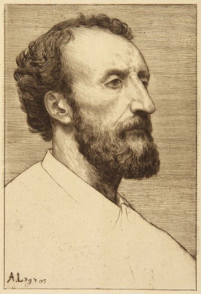 Porträt von J. Dalou von Alphonse Legros