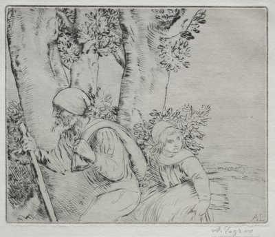 Rückkehr vom Feld (2. Platte) von Alphonse Legros