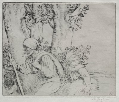 Rückkehr vom Feld (2. Platte) von Alphonse Legros