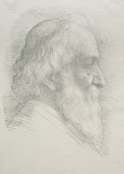 Selbstporträt 10. Platte von Alphonse Legros