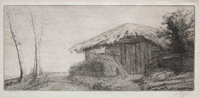 Schafstall auf dem Hügel von Alphonse Legros
