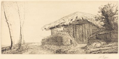 Schäferhütte am Hang von Alphonse Legros
