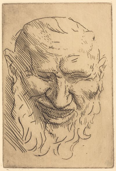 Kleine Satyrmaske (Petit masque de satyre) von Alphonse Legros