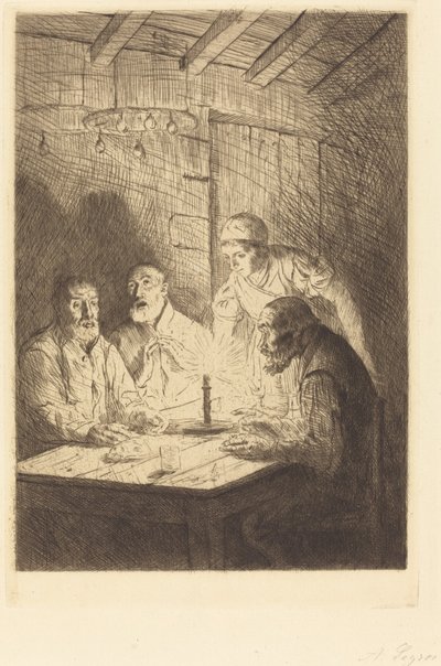 Das Abendessen der Armen von Alphonse Legros