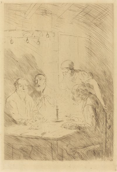 Das Abendessen der Armen von Alphonse Legros