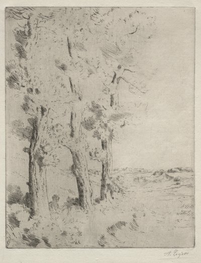 Der Leser: Die Vorlesung unter den Bäumen von Alphonse Legros