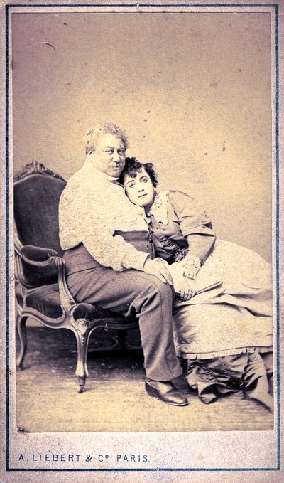 Alexandre Dumas und Miss Menken von Alphonse Liebert & C (Foto) von Alphonse Liebert
