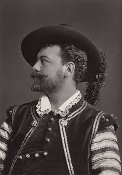 Porträt von Victor Maurel (1848-1923) französischer Bariton als Don Giovanni von Mozart - Fotografie von Alphonse Justin Liebert (1827-1914) von Alphonse Liebert