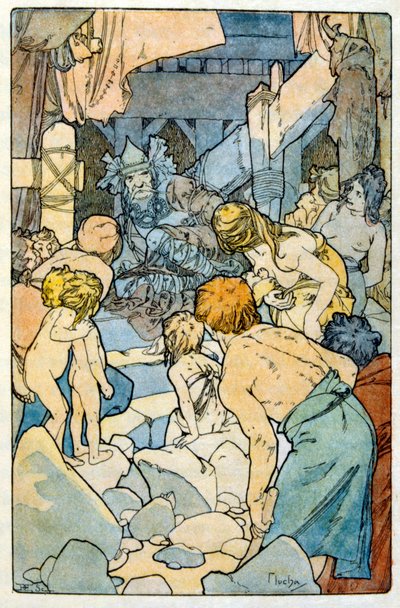 Illustration von Alphonse Mucha aus 