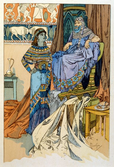 Illustration von Alphonse Mucha aus "Rama", einem Gedicht in drei Akten von Paul Verola von Alphonse Marie Mucha