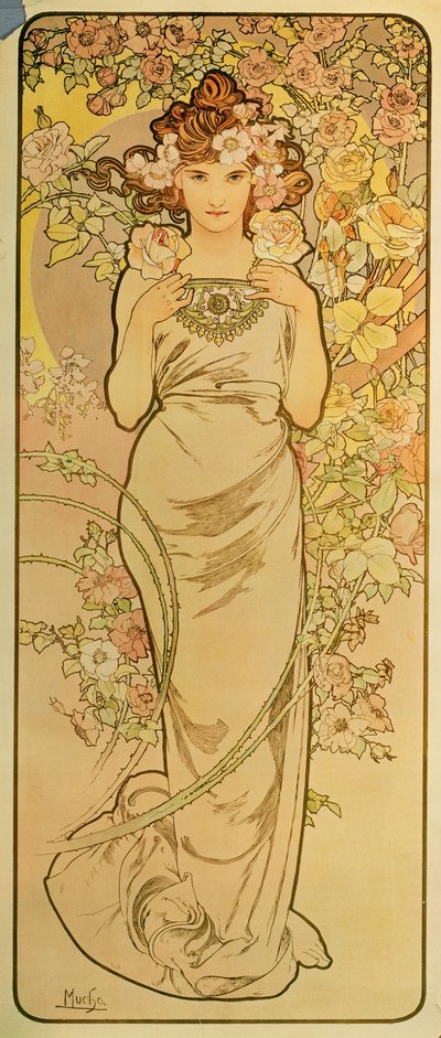 Der Smaragd von Alphonse Marie Mucha