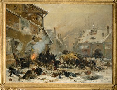 Angriff auf ein verbarrikadiertes Haus in Villersexel, Armee des Ostens von Alphonse Marie de Neuville