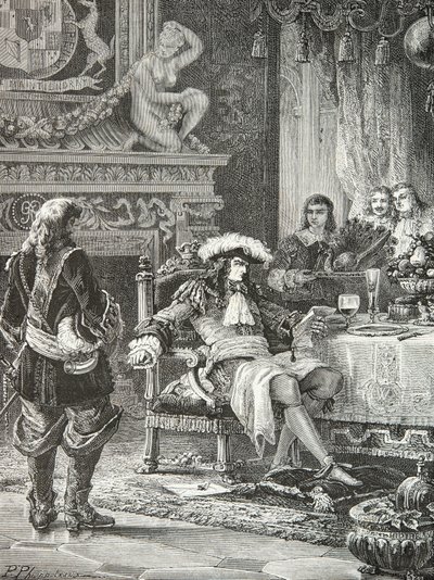 Wilhelm III. von Oranien-Nassau erfährt von der Anerkennung von König Jakob III. von England durch Ludwig XIV. von Alphonse Marie de Neuville