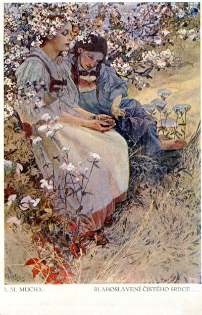 Selig sind die reinen Herzens sind, denn sie werden Gott sehen, 1906 von Alphonse Mucha