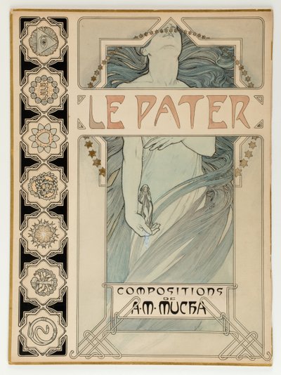Cover-Design für die illustrierte Ausgabe Le Pater von Alphonse Mucha