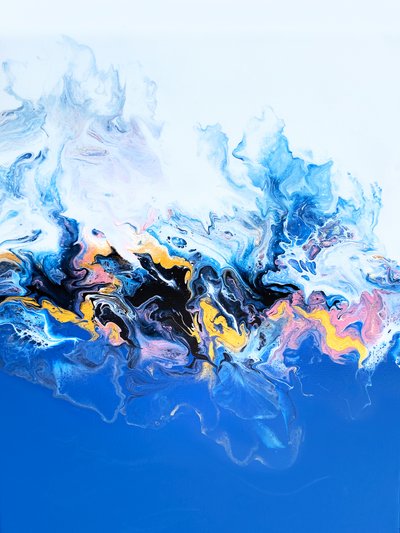 Abstrakter Ozeanfluss von Alyson Storms