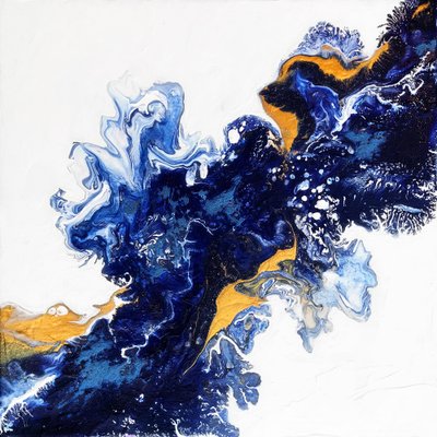 Blau Gold Fluss von Alyson Storms