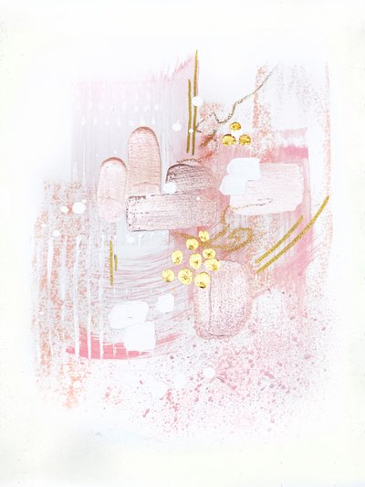 Sanfte Rosa Abstraktion von Alyson Storms