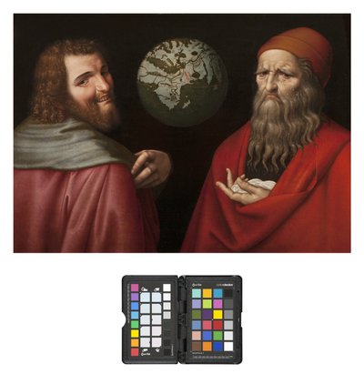 Heraklit und Demokrit von Ambrogio Giovanni Figino