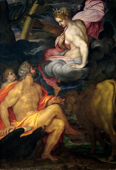Jupiter, Juno und Io, von Ambrogio Figino von Ambrogio Giovanni Figino