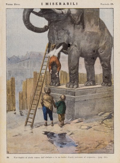 Illustration für Les Miserables von Victor Hugo von Ambrogio Lombardi